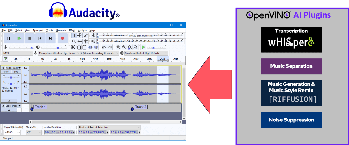 Audacity AI plugins