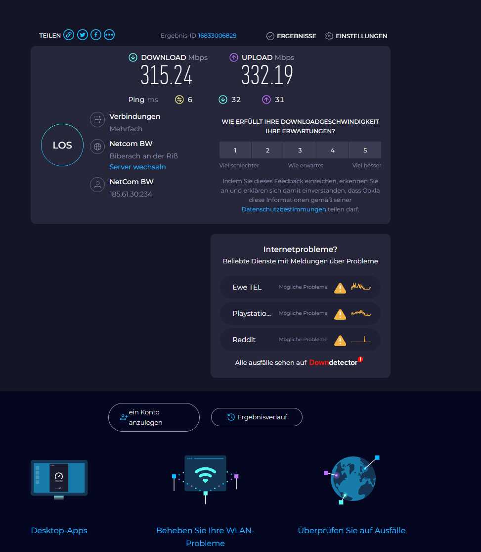 Ookla ile İnternet Alışverişi